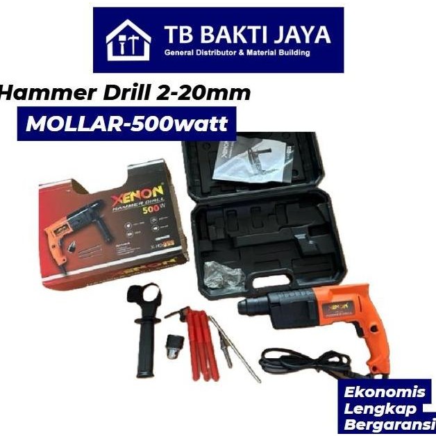 NANSO- Rotary Hammer Drill 2 Mode 20mm Sds Plus Bor Bobok Beton / XENON X-HD500