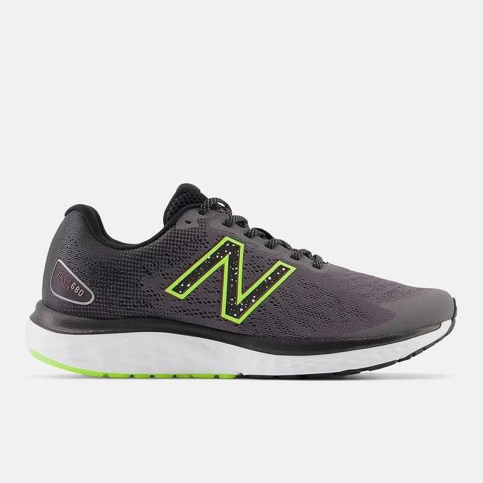 Sepatu Running Nb Fresh Foam 680 V7 Dark Grey/Lime M680Kn7 Original 100%
