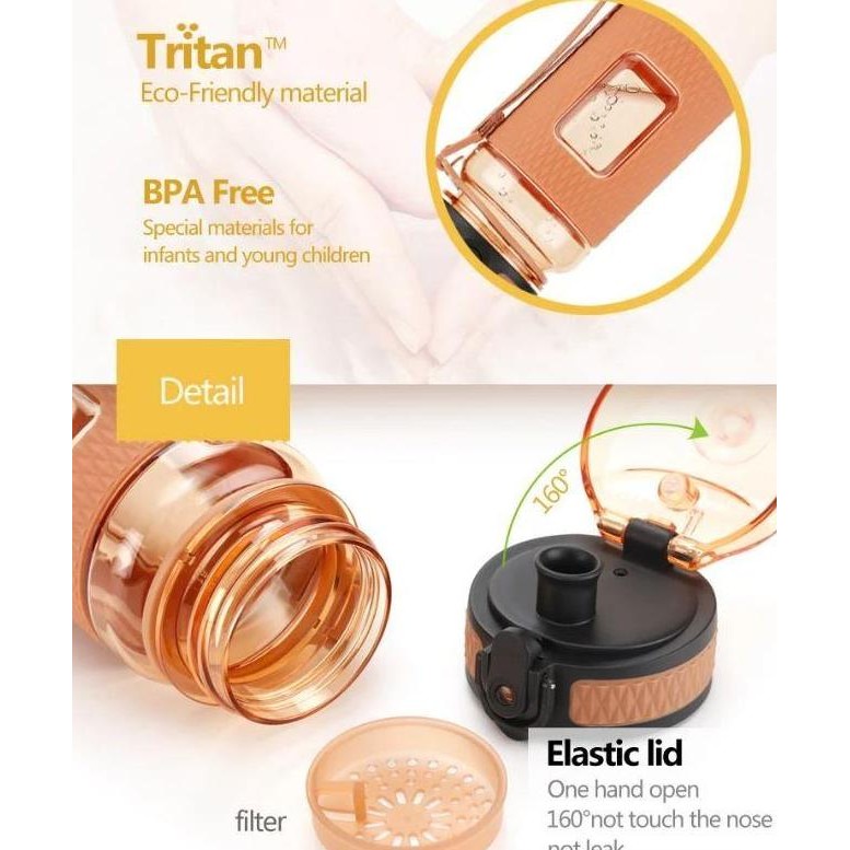 UZSPACE Botol Minum Olahraga Sport Outdoor Water Bottle Jogging