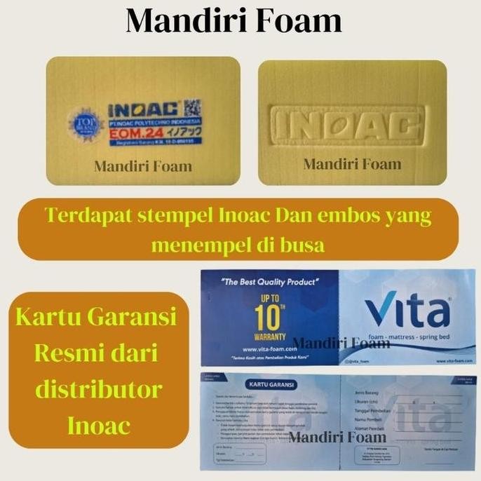 Sofabed Busa Inoac EOM D24 Tebal 20 cm Inoac Original