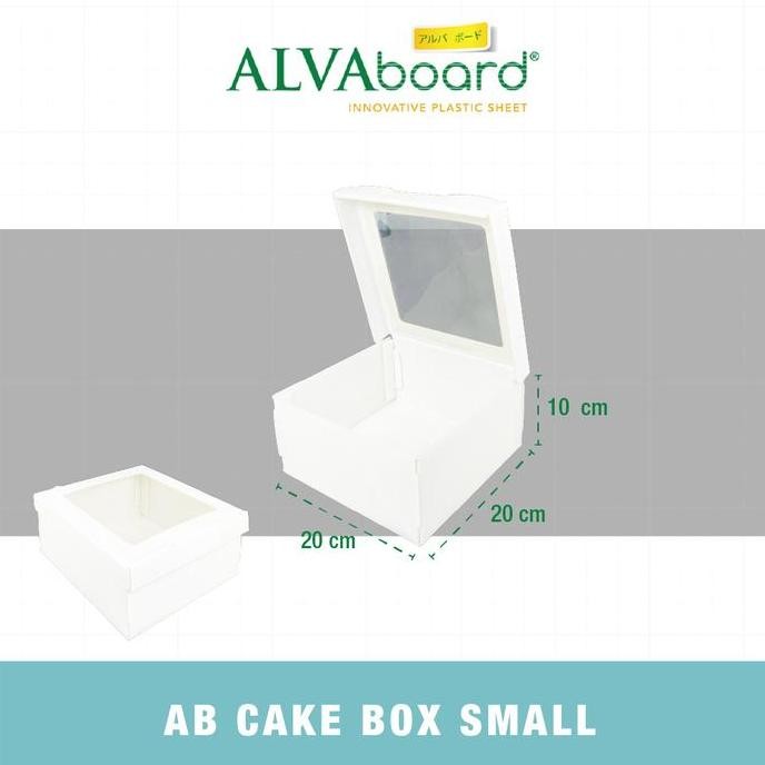 ALVAboard Window Cake Box, Kotak Kue Mika Food Grade