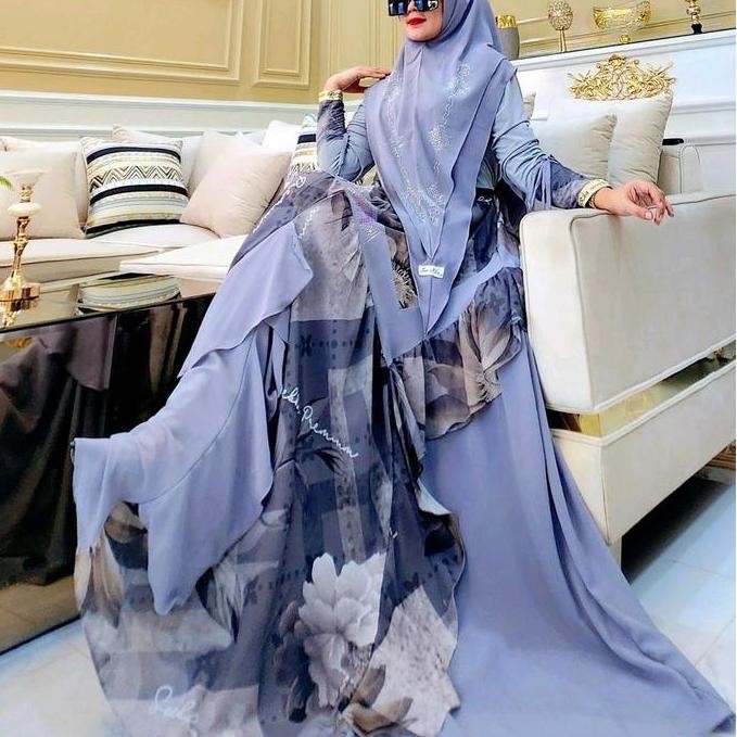 Setelan Gamis Jilbab Labinka Syari Bysoekha