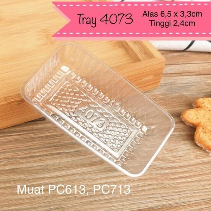 Tray Mika D4073 - Plastik 40g Mika Tray Kue Kering Cookies