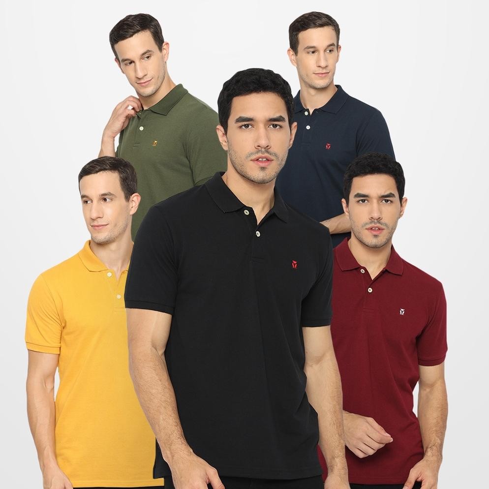 MATSUDA Kaos Polo Shirt Pria Kerah Kushima