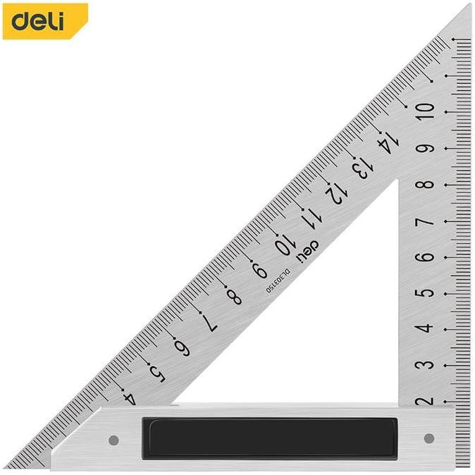 Deli Penggaris Segitiga Siku Besi Tukang / Triangle Ruler EDL303XXX