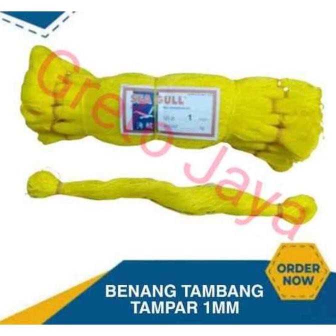 ( 1 pak isi 20 ikat ) Benang Tukang Kuning Tali Tampar Nylon Nilon Nat Bangunan Lot Ukur Plastik Pla