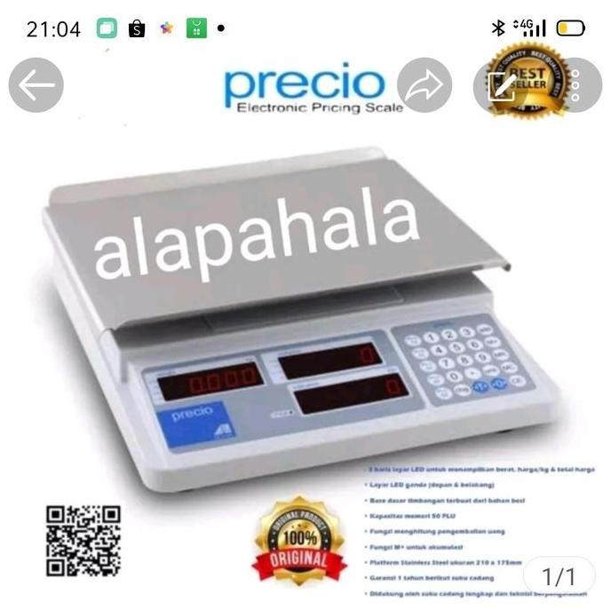 TERBARU - Timbangan digital precio +harga 30kg