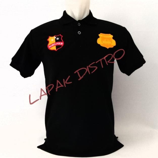 Baju Kaos Pendek Polo Hitam Gada Madya Lacoste