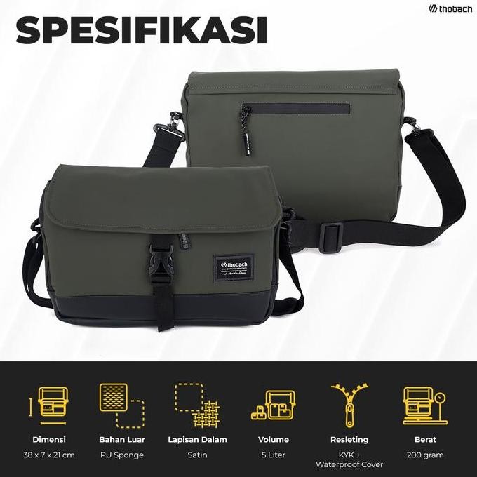 SLING BAG waterproof PORTER tas selempang premium pria wanita THOBACH original