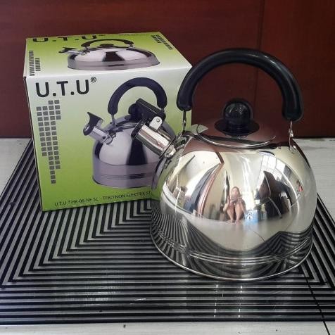 Utu Teko Air Ceret Siul 3.5 Liter Stainless Steel Hk06Ne5L
