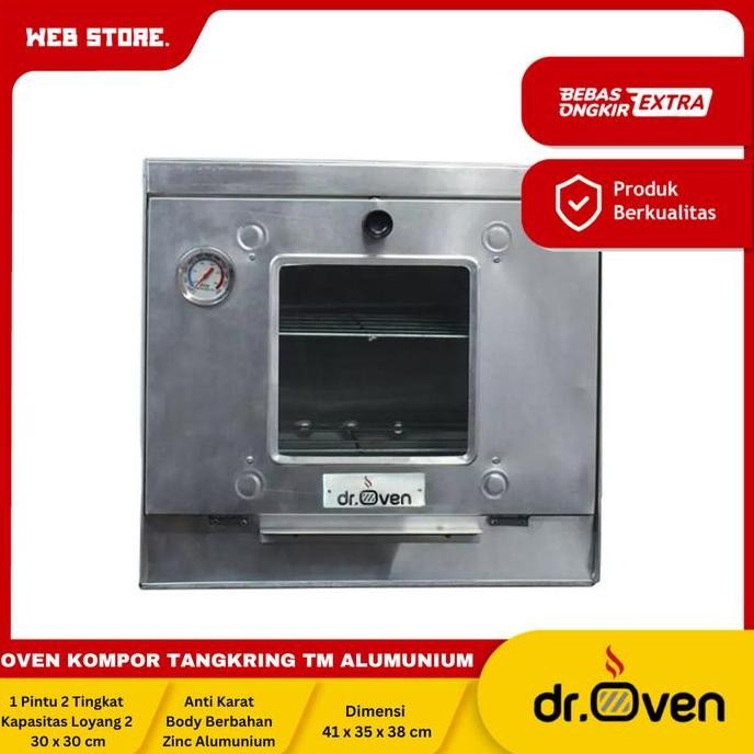 JERICOMM Oven Kompor Tangkring TM Anti Karat + Termometer (Petunjuk Suhu) Oven Tangkring Kompor DR. 