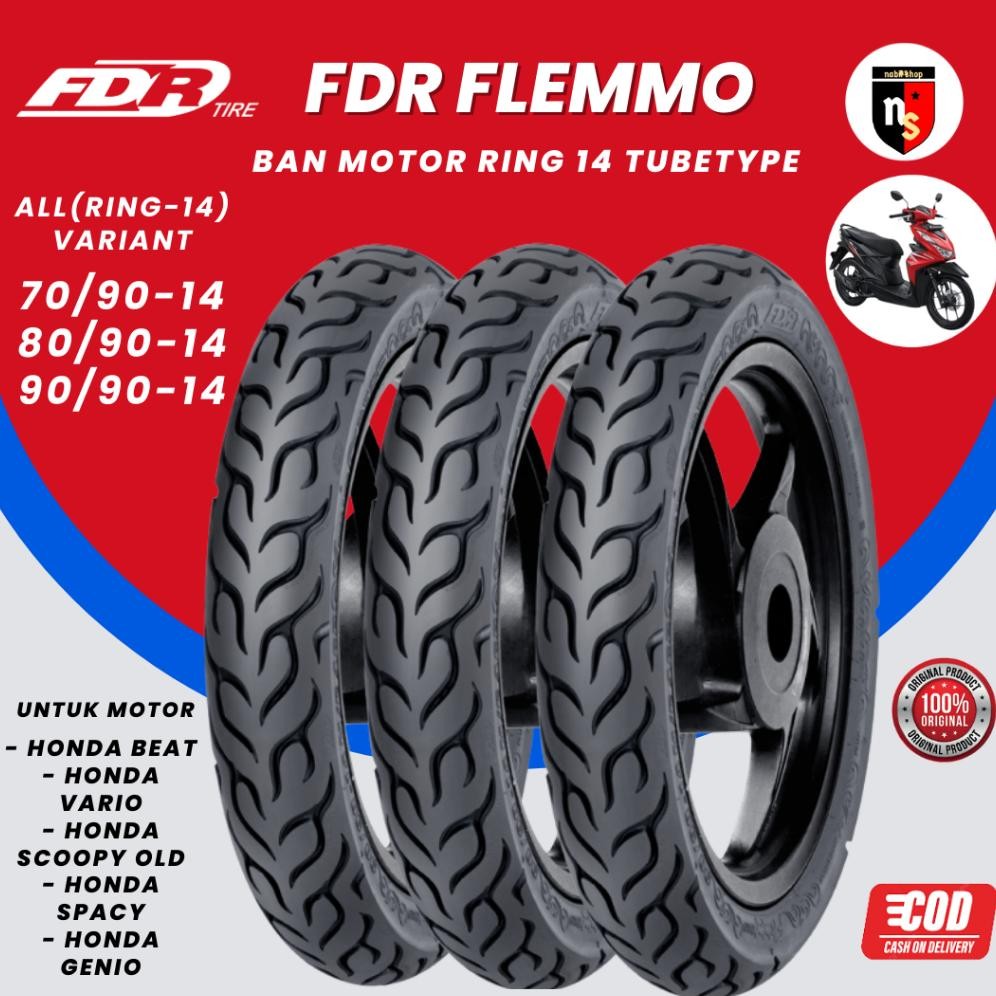 Baru FDR FLemmo Ring 14 Ban Motor TubeType (TT)