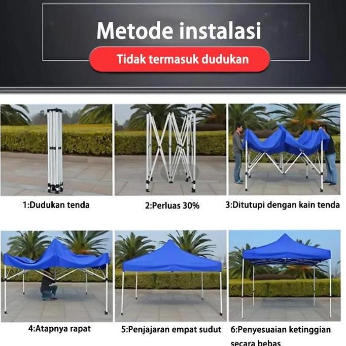 ENRIO- Terpal Atap Tenda Atap Tenda Lipat tenda jualan bongkar pasang 3x3 tenda jualan tenda lipat 3