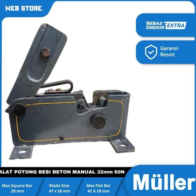 JERICOMM Alat Potong Besi Beton Muller 32mm 32 mm Gunting Besi Beton 60N32