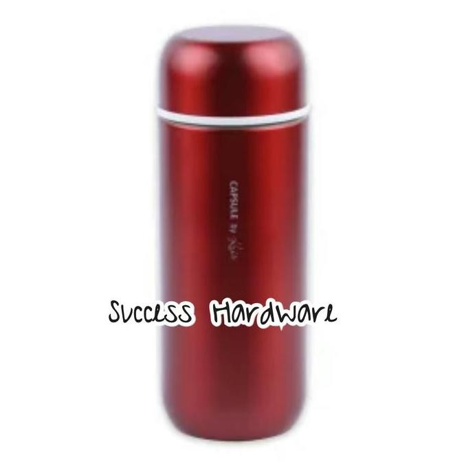 Kris Botol Termos 280Ml / Thermos-Vacuum Flask Ss 18/8 Red Hc-200Ad-3