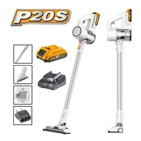 jhonxie- VACUM CLEANER CORDLESS 20V HEPA FILTER INGCO CVLI2006 UNIT ONLY