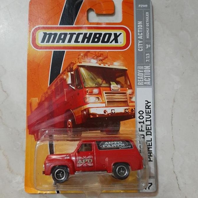 matchbox ford f100 panel delivery merah