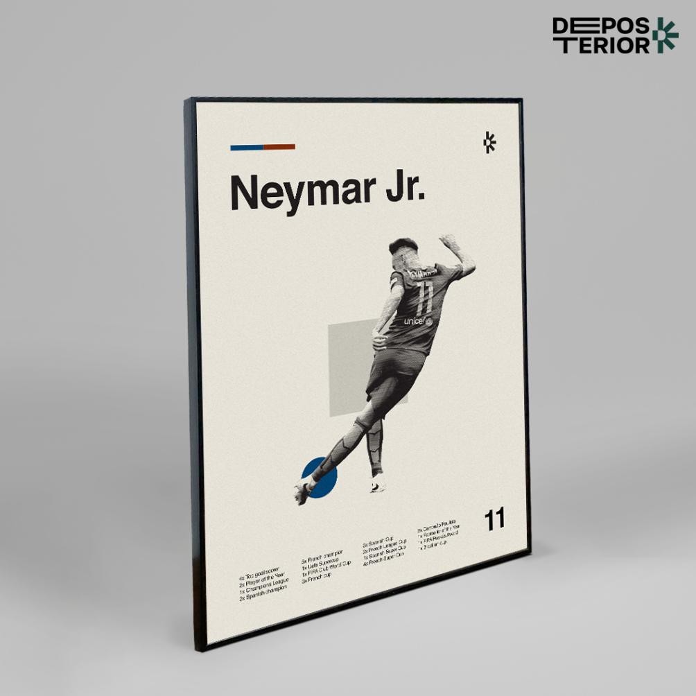 Poster Frame Bola Neymar Jr