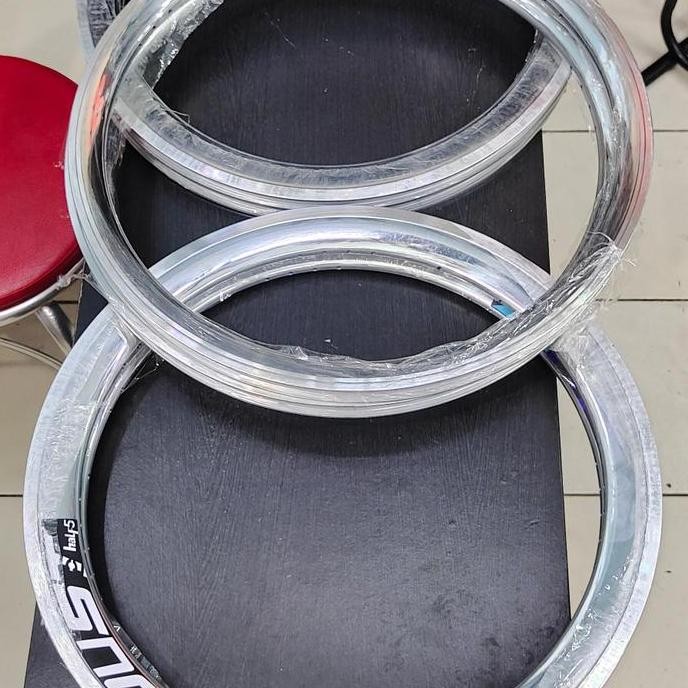 Velg RIMS 20 451 silver Clasic Crome double rim Satuan mini velo