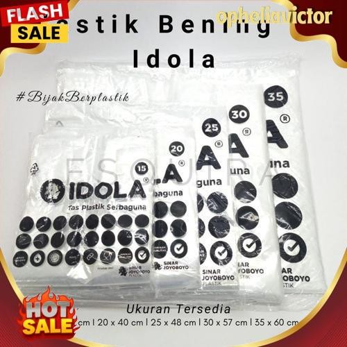 GROSIR Kantong Kresek Plastik PE Idola Transparant PEX