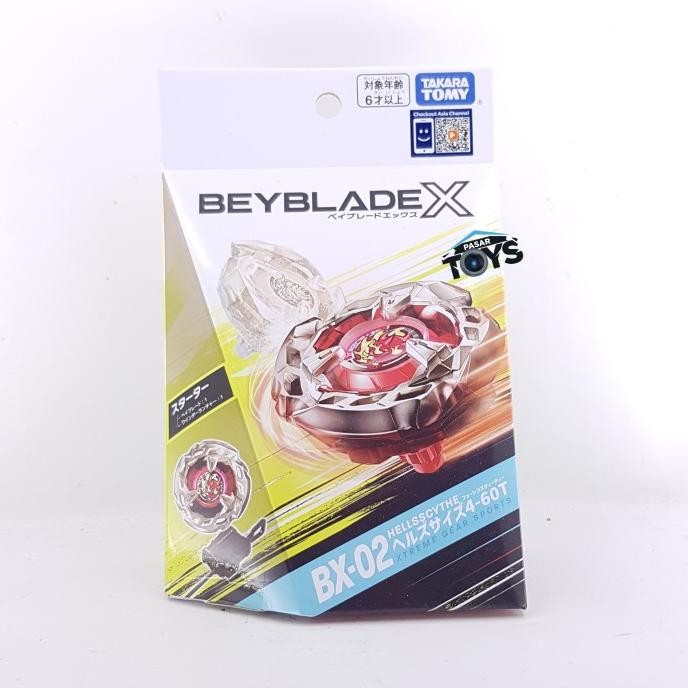 Beyblade X BX-02 Starter Hells Scythe Size 4-60T
