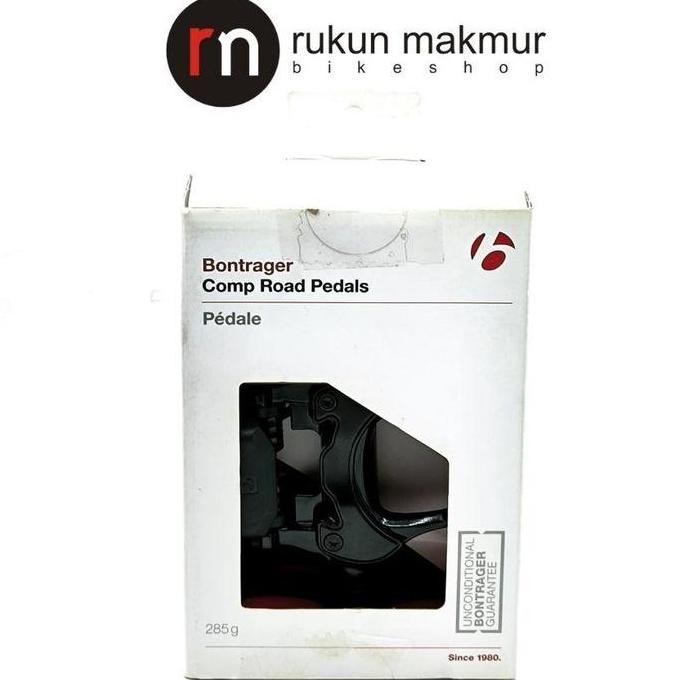 Bontrager COMP Road Cycling Pedal Black - Chromoly Spindle - Sealed Cartridge Bearing - Adjustable R