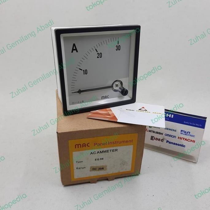 EQD96 (30 A DC), ANALOG AMPERE METER , VECAS