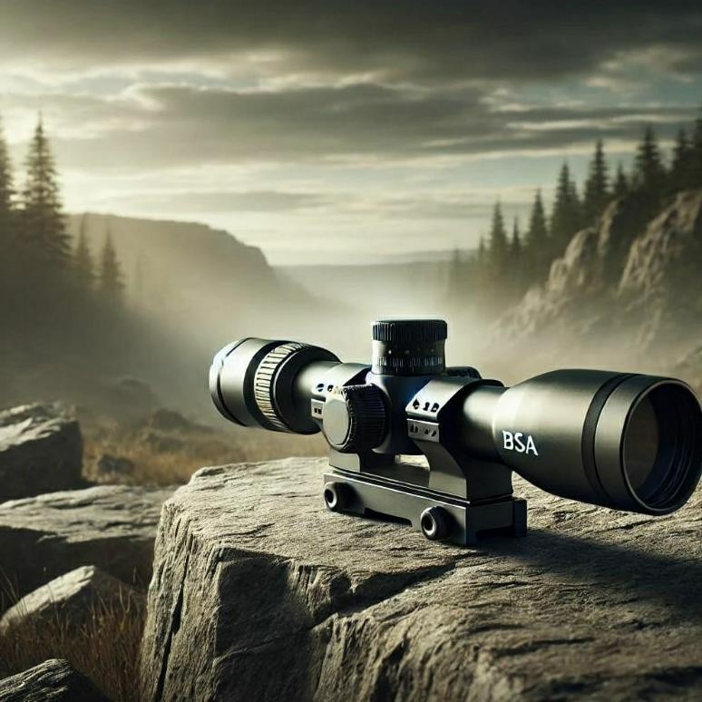 FEVERFEW TELESKOP SENAPAN BSA BLACK POWDER 3-9x40