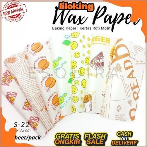 COD Wax Paper 25 Pcs / Korean Bento Cake Baking Paper / S-22