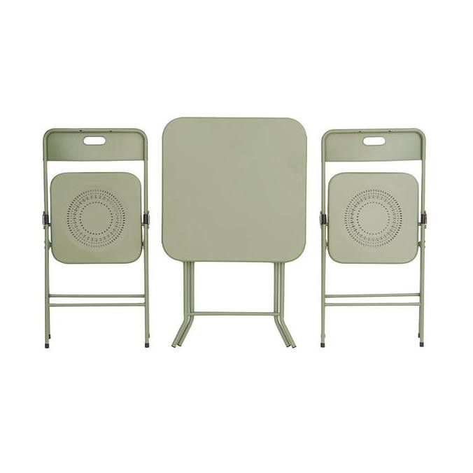 SOLEIL LITO SET KURSI & MEJA TERAS LIPAT - HIJAU