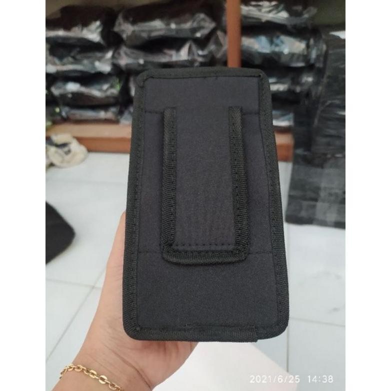 Terlaris Sarung Tempat Hp Pinggang Tas Dompet Handpone Pinggang Doble Slot Pouch Hp Pria Un-1