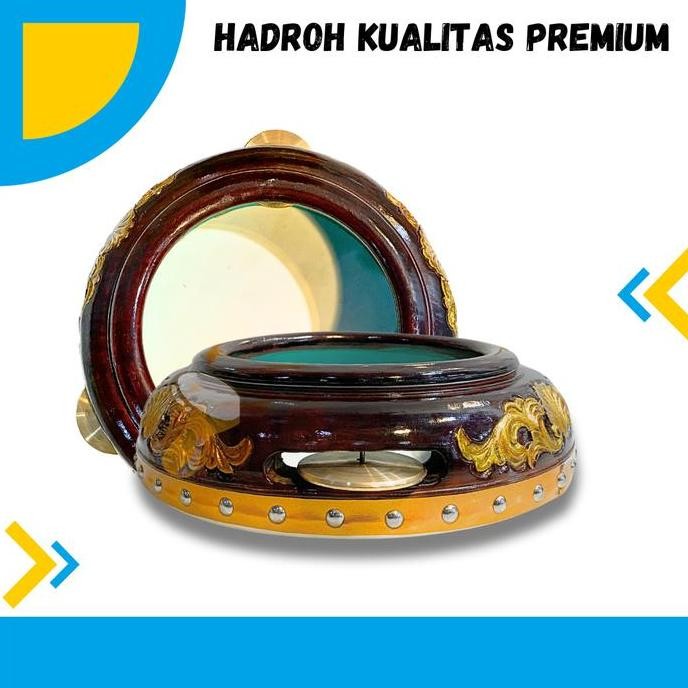 rebana hadroh kulitas super ukir model jepara kencer kuningan Banjari Rebana model Jepara Terbangan 