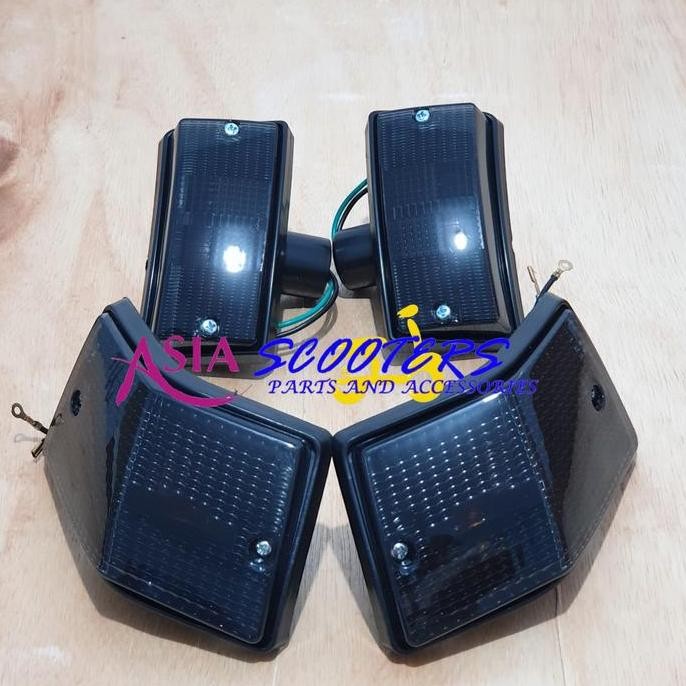 Promo Lampu Sen Sein Vespa Px Smoke Diamond Import COD