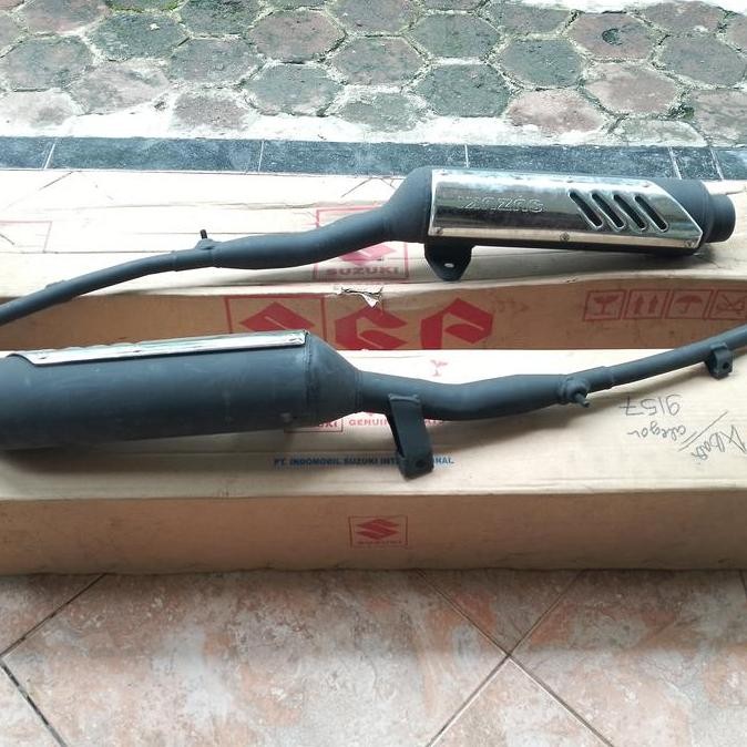Promo Muffler Knalpot New Shogun 110 Shogun Ariel Original SGP NOS COD