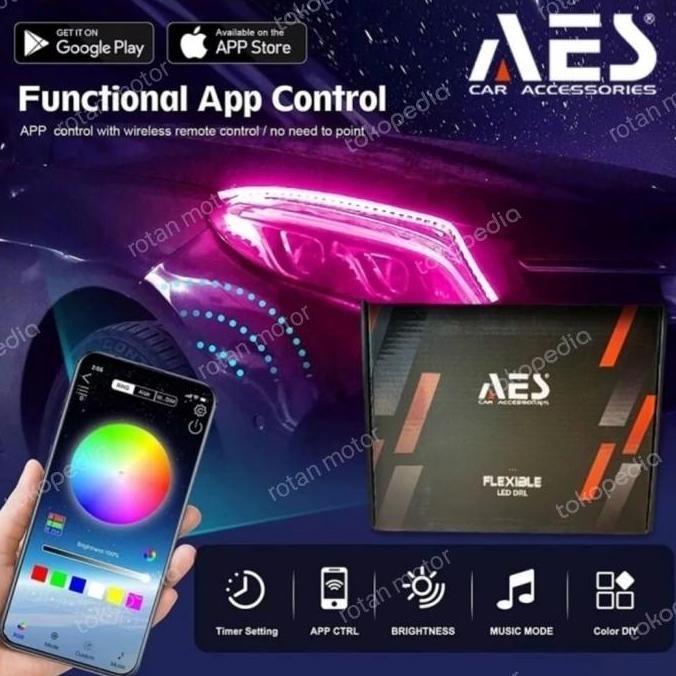 Promo DRL / ALIS / LED BAR AES HURACAN RGB MATRIX / 30CM / 45CM / 60CM / LAMPU ALIS / DRL ORI LAMPU 