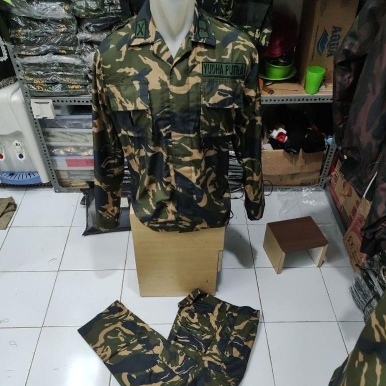 Baju Loreng PPM PDL Lahat Sutra Ripstok M-XXXL