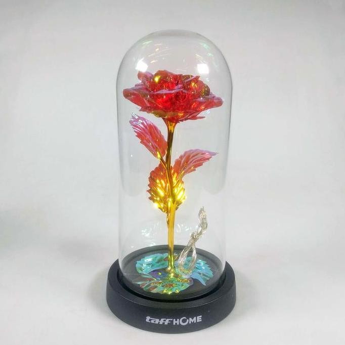 TaffHOME Lampu Meja Hias LED Illumination Rose Colorful Light - AC03