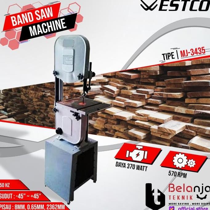 JUNJI- WESTCO Band Saw Machine MJ3435 14 Inch Mesin Gergaji Kayu MJ 3435 14"