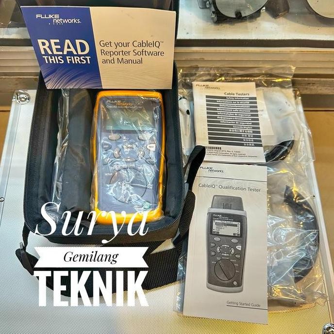 EXORCIST- Fluke Networks CIQ-100 CableIQ Qualification Tester CIQ100 LAN Tester