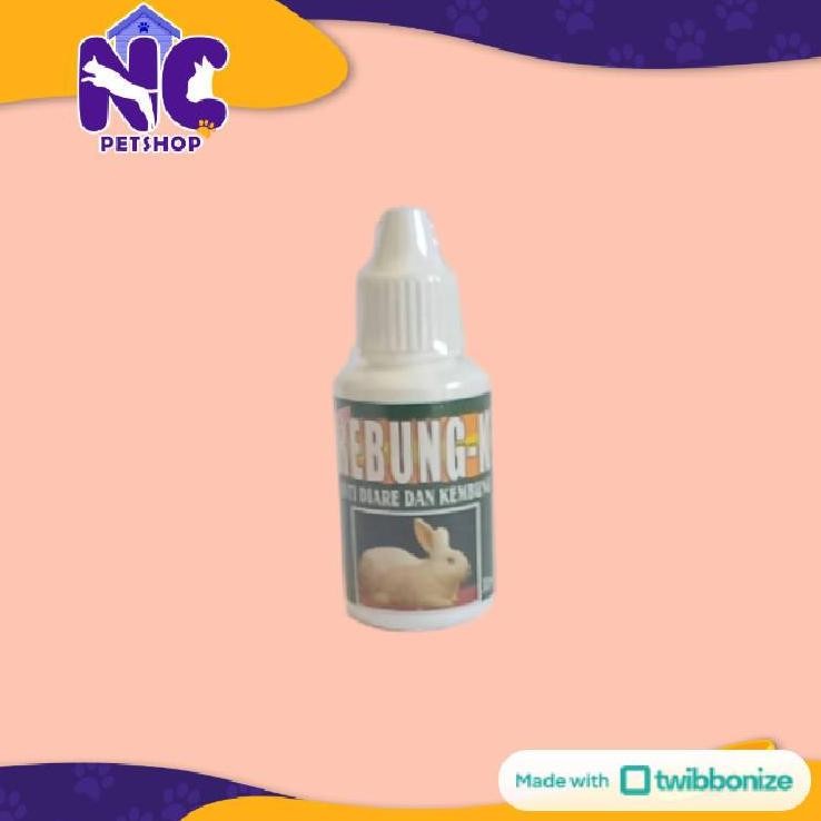 REBUNG K KELINCI 30ML - OBAT KEMBUNG ATASI GAS BERLEBIH & DIARE MEMPERBAIKI PENCERNAAN PADA KELINCI