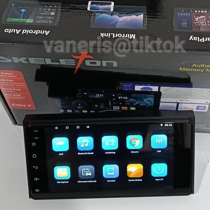 Promo SKT-8189T - Headunit Double Din Android Skeleton 7 Inch Plug and Play Innova Lama - Calya Sigr