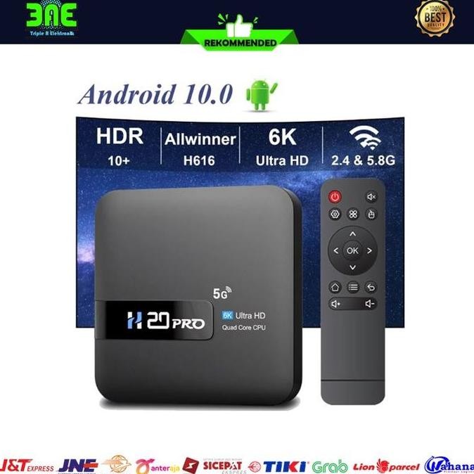H20 Pro Android TV Box Smart TV Set Top Box H20Pro Digital Android 4K Ultra HD Wifi HDMI USB AV Port