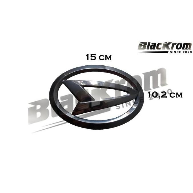 Logo Emblem Black Chrome Daihatsu 15 cm
