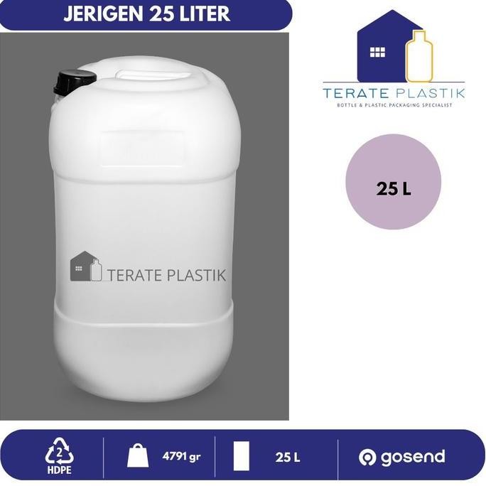 Jerigen 25L | 25 Liter | Terate Plastik Bandung KALI
