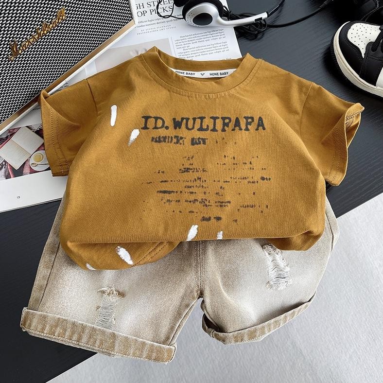 Setelan Anak laki Laki Baju Fashion jeans OOTD Anak Cowok BAXTER