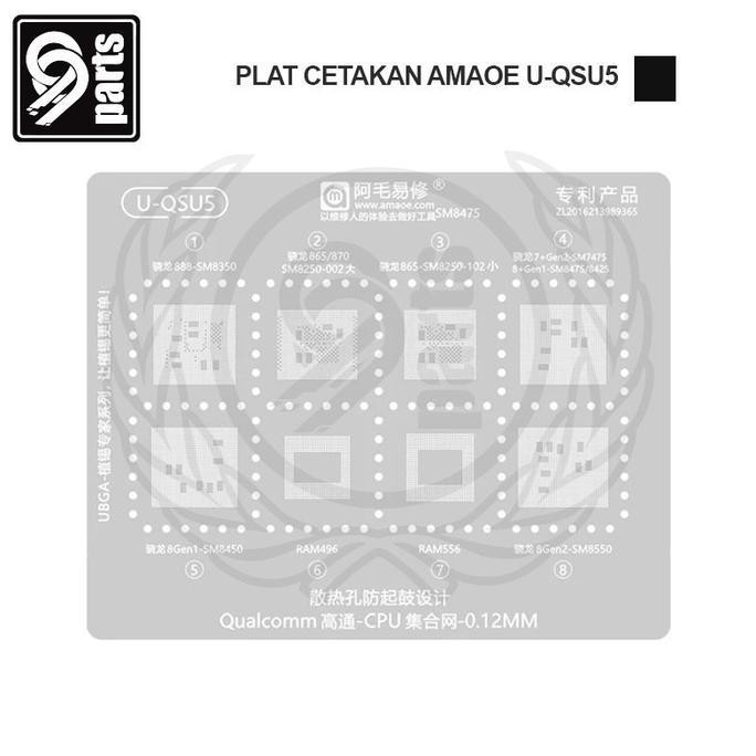 ULQUIORRA- Plat Cetakan Amaoe U-QSU5 / Cetakan IC Amaoe U-QSU5 / Plat Cetakan IC AMAOE QSU:5 Origina