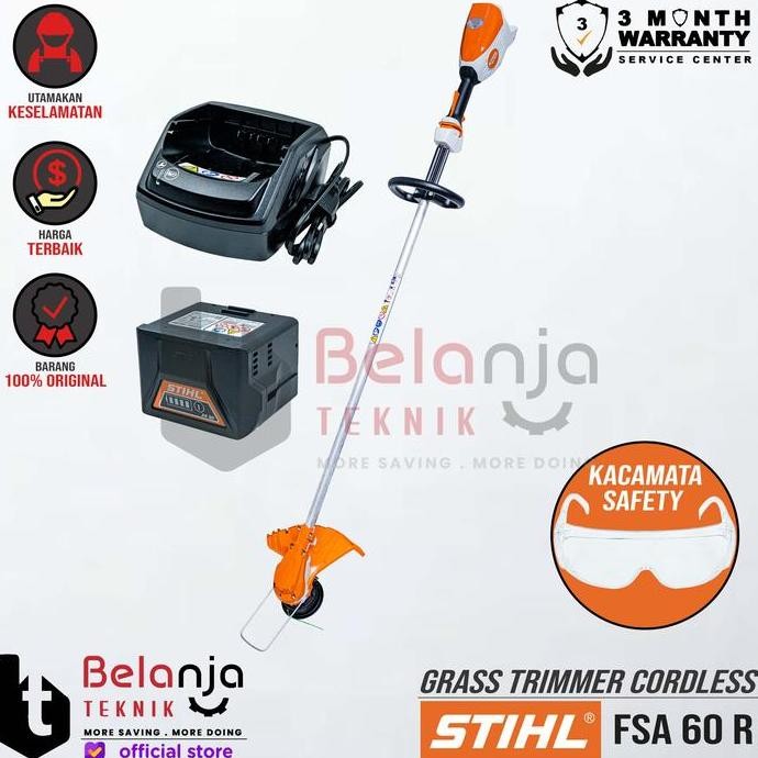 WONDERWEISS- Stihl Mesin Potong Rumput Baterai FSA 60 R Set Grass Trimmer Cordless Brushcutter Elekt