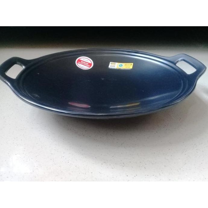 Piring Model Wajan 9" Hitam Melamine - Golden Dragon P9509A