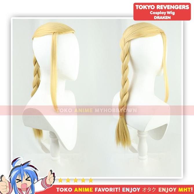 Wig Cosplay Anime Tokyo Revengers : Ken Ryuguji Draken Rambut Palsu