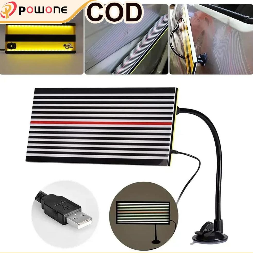CROWHEX- Alat penyok mobil PDR Perbaikan reflektor lampu LED panel alat perbaikan penyok deteksi pen
